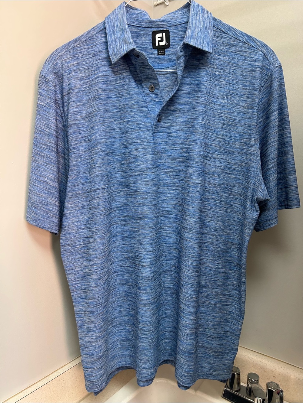 FootJoy Heathered Light Blue Performance Polo